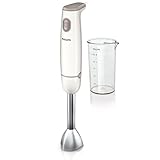Philips HR1604/00 - Batidora de varilla Daily Collection tecnología de mezclado 'ProMix'550 W, Vaso, sistema de liberación con 2 botones