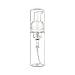 1 Clear Plastic Foamer Bottle Pump Travel Size White Mini Dispenser 1.7 Oz