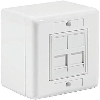 Caja Pared en superficie, 2 RJ45 CAT6 UTP.: Amazon.es: Informática