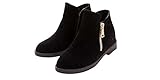 Top Moda Women's La-5 Slip-On Low Heel Ankle Boot