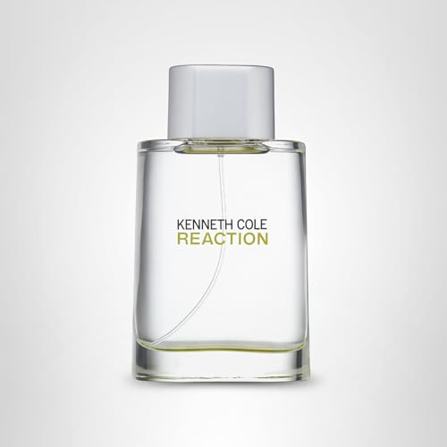 Kenneth Cole Reaction Eau de Toilette Spray Cologne for Men, Notes of Juicy Lime, Crisp Green Apple, Patchouli, Citrus Green Woody Fragrance, Fresh & Energetic Scent