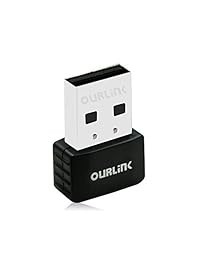 OURLINK AC600 adaptador de red y dongle WiFi doble correa USB de 600Mbps para laptop computadora de escritorio   Compatible con productos 802.11 a b g n (2.4 GHz 150Mbps, 5GHz 433Mbps)