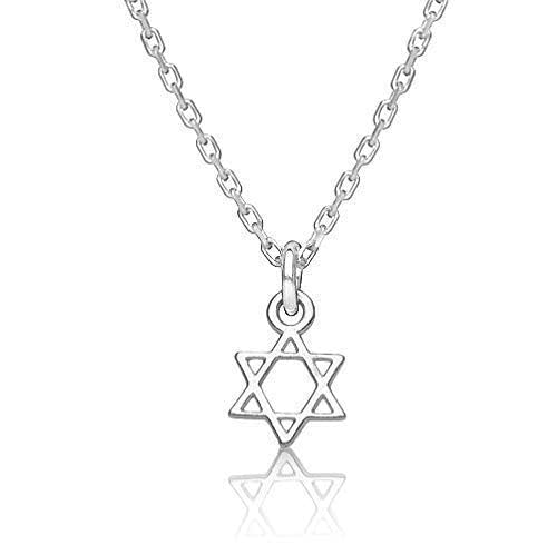 Amazon.com: Jewish Star Tiny Necklace 