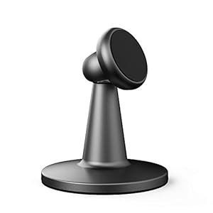 Magnetic Phone Stand Desk, enGMOLPHY Desktop Cell Phone Holder, Compatible with All Android Smartphones, iPhone 11 Xs XR 8 X 7 6 6s Plus, Kindle, Desk Accessories for Home and Office(Gray)