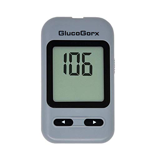 GlucoGorxÂ® Blood Glucose Diabetes Testing Kit - 10 Blood Test Strips, 25 Sterile Lancets, Glucometer, Depth Controlled Lancing Device, Control Solution, User Manual & Convenient Carrying Case