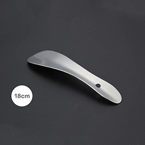 OmkuwlQ Professional Stainless Steel Shoe Horns Long Handle Shoehorn Convenient Shoes Wearing Lifter - Thumbnail 3
