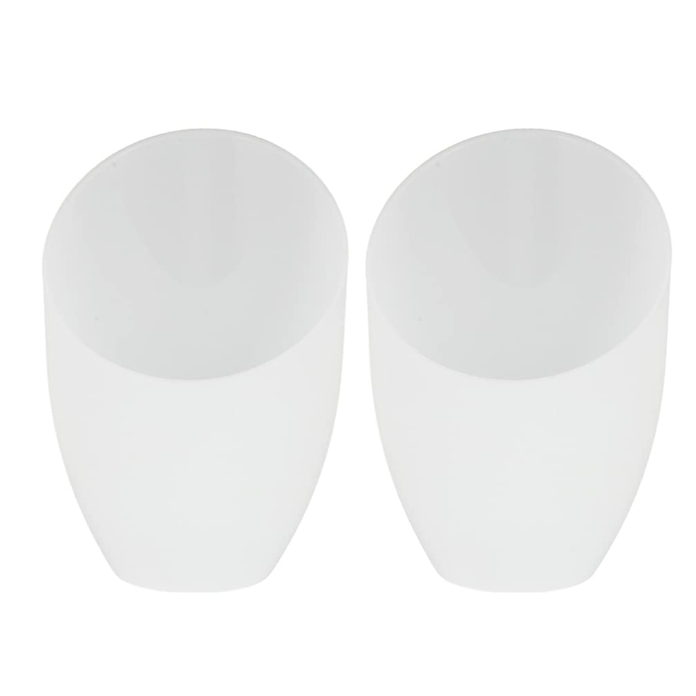 DECHOUS 2pcs Lampshade Horseshoe Lampshade Replacement White Lamp Shade Cover Inclined Horseshoe Shape for Chandelier Pendant Light Wall Sconces Series 30mm
