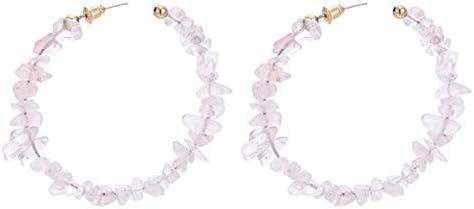 Gold Hollow Big Geometric Drop Dangle Earrings For Women Brincos Bohemian Freshwater Pearl Earring Jewelry