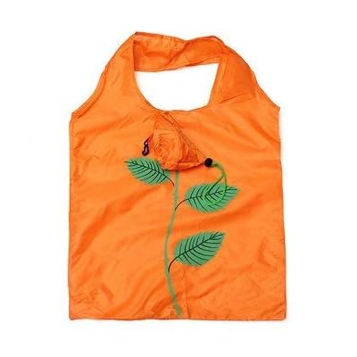 Beautiful Rose Eco-Friendly Nylon-Folding Shopping Bag - Set of 3 Assorted Bags