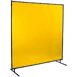 Welding Screen, 6 ft. W, 6 ft, Yellow