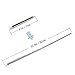 Dance Fairy Portable Telescopic Silver Sticks for Belly Dance Isis Wings, 1 Pair