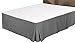 Utopia Bedding Premium 100% Cotton Bed-Skirt Dust Ruffle 300 Thread Count - Washable Bedding Skirt, Abrasion Resistant, Quadruple Pleated (Queen, Grey)