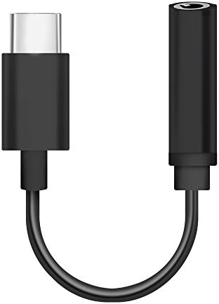 Anskp Type-c to 3.5mm Digital Audio Female Headphone Jack Adapter,Compatible with Huawei HTC Google Pixel 3/3 XL/2/2 XL 2018 ipad pro, Support Phone Call and Volume Control[Not Support one plus 6t]