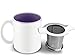 Teablee Tea Strainer for Loose Leaf Tea - Large 304 Stainless Steel Extra-Fine Mesh Brew-in-Mug Basket - Helps Make Brewing Loose Tea Easy
