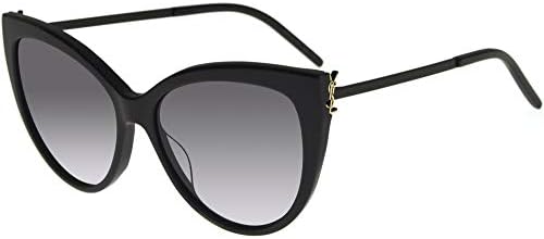 Amazon.com: Saint Laurent SL M48S/K Black One Size : Clothing