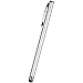 Targus Slim Stylus Pen for Tablets and Smartphones, Apple iPad, Samsung Galaxy, and ALL Touchscreen devices with Slim Durable Rubber Tip, Silver (AMM1205US)