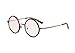 Agstum Vintage Retro Small Round Optical Eyeglass Frame with Spring Hinge