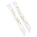 2 Pack Prom King and Prom Queen Satin Sash Kit School Graduate Party Décor Accessories