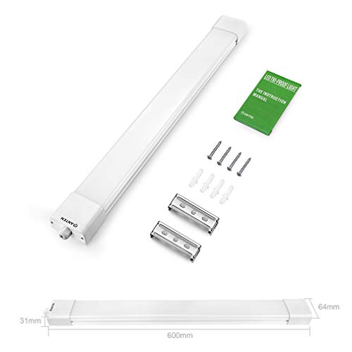 2 Stücke Anten LED Feuchtraumleuchte 18W 60cm 1500Lumen Neutralweiß 4000K, Flache Deckenleuchten, Schutzklasse IP65… – Bild 7