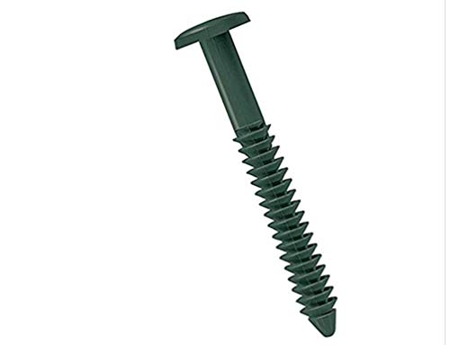 Window Shutters Panel Peg Lok Pin Screws Spikes 3 inch 32 Pack Fasteners (Forest Green) Exterior Vinyl Shutter Hardware Strongest Made in USA