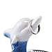 HOME SMILE Good Luck Dolphin Ring Holder with Decorative Blue Dish