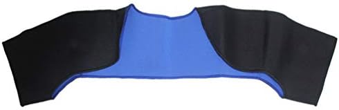 Dupeakya Double Shoulder Support Shoulder Brace Strap Wrap Pad Belt Wrap Protector Breathable Shoulder Support Brace Compression Shoulder Brace