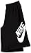 Nike Boys Youth SB Logo Dri Fit Shorts (L (12-13 Years), Black/White)