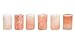 Milliard 6 Pack Premium Himalayan Salt Shot Glasses/Pink Tequila Shot Glasses, FDA Approved - Make Drinking Tequila Simple and Easy