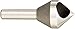 KEO 53515 Cobalt Steel Single-End Countersink, Uncoated (Bright) Finish, 82 Degree Point Angle, Round Shank, 3/8
