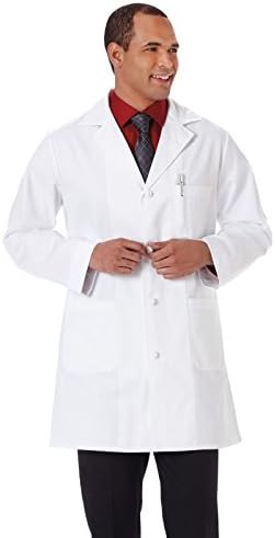 Meta 800 Men's 36" Knot Button Lab Coat