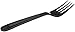 Amazon Basics Plastic Cutlery Fork, Heavy-Weight, Black, 1000 Count