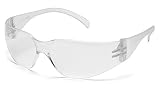 Pyramex Intruder Safety Eyewear, Clear Frame, Clear-Hardcoated Lens