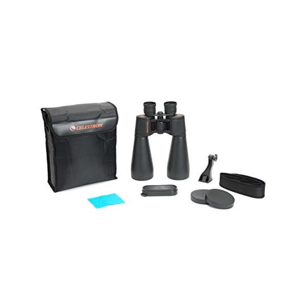 Celestron 71009 SkyMaster 15 x 70 mm Porroprismen-Fernglas mit mehrfach vergütete Linse und BaK-4 Prismenlinse, Schwarz – Bild 7