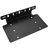 Universal Front License Plate Mounting Bracket Steel for 3" 6" 7" 12" 17" 20" LED Light Bar Spot Lights for Pickups, 4x4, Off-Road, Most Trucks