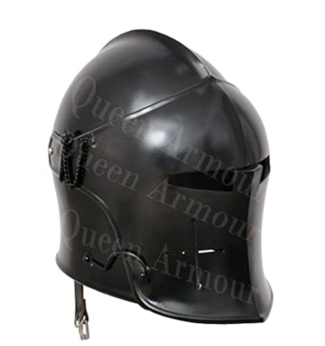 Queen Armour Medieval Barbuta Helmet Knight Templar Crusader