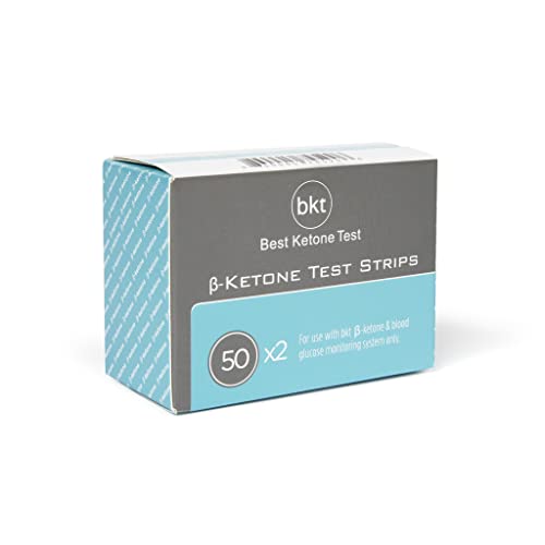 BEST KETONE TEST Blood Ketone Test Strips, 100ct Compatible With