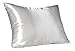 BLISSFORD Satin Pillowcase with Zipper for Hair and Skin Care, Feels Soft and Cool Like a Silk Pillowcase, White Satin Pillow Cases 2 Pack, Slik Pillow Cover, King Size - Set of 2