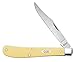 Case WR XX Pocket Knife Yellow Synthetic Slimline Trapper SS Item #80031 - (31048 SS) - Length Closed: 4 1/8 Inches