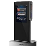 Birgus Smart Voice Translator Device with 2.4 Inch High Definition Toch Screen Support 70 Languages for Travelling Abroad Learning Off-Line Shopping Business Chat Recording Translations