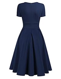 AISIZE Vestido de cóctel para mujer, estilo años 50, estilo vintage