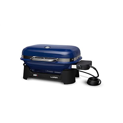 Weber Lumin Compact Outdoor Electric Barbecue Grill, Blue Great