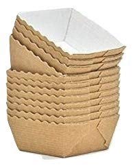 100 Bakery Direct Square Mini LOAF Card Disposable Baking Moulds/Cases *FREEPOST*