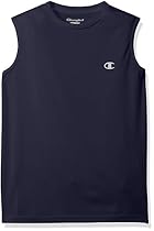 Champion  Big Boys' Performance Muscle Tank , Navy, Medium