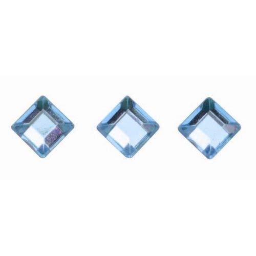 Glorex P & D Self-Adhesive Squares Light Blue, Plastic, blue, 14.5 x 8.6 x 0.2 cm