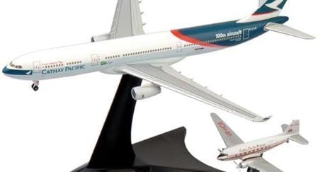 Herpa Wings Cathay Pacific A330-300 & DC-3 Model Airplane by Daron