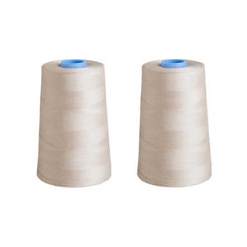 Connecting Threads Essential Cotton Thread 5000 Yard Cone Set of 2 (Natural)