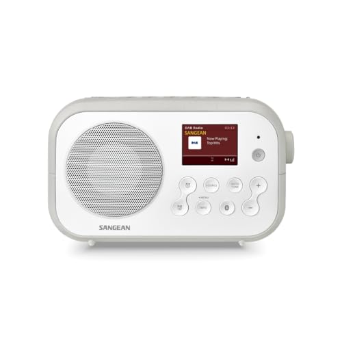 Sangean Dpr-42Bt Radio Portable White-Grey, Gris
