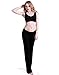 HDE Women's Fold Over Waist Yoga Lounge Pants Flare Leg Workout Leggings (Black, Small)