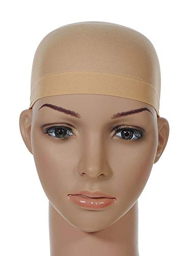 XXTAXN Stocking Wig Caps for Men Women,Skin,2 Piece,1 Pack