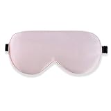 Alaska Bear Natural Silk Sleep Mask Super Smooth Eye Mask for Anti-Aging Prevention of Wrinkles (Pink)